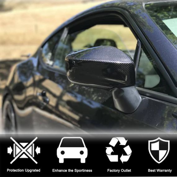 Накладки на Зеркала (Карбон) для Subaru BRZ 2012-2021 гг | Зображення 1