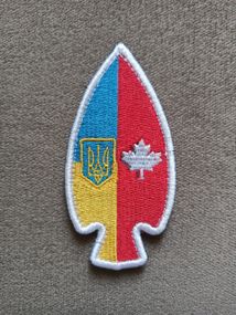 Шеврон флаг Канада / Украина / Пика