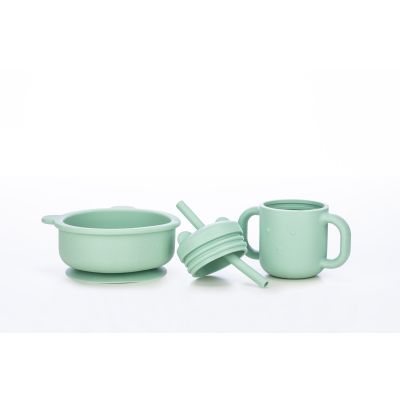 Тарелка детская FreeON Lion, силіконова mint (46316) | Зображення 2