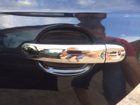 Накладки на ручки (4 шт, нерж) OmsaLine - Італійська нержавійка для Volkswagen Golf Plus | Зображення 3