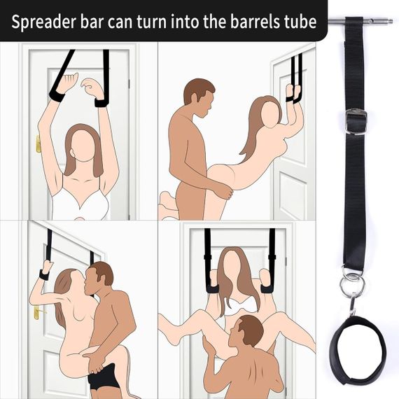 БДСМ-набір LOCKINK YEAHWOW Door Swing & Leg Spreader Bondage set (м'яте паковання!!!) Sex Aura | Зображення 3