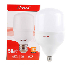 Лампа T140 50W E27 6400К 165-260V LED Лезард