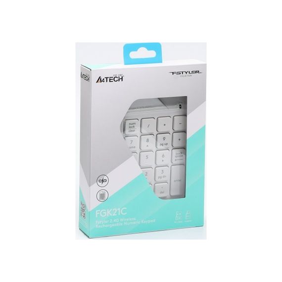 Клавіатура A4Tech FGK21C Wireless White (4711421994057) | Зображення 7