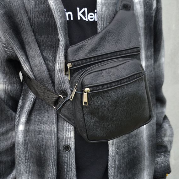 Сумка кобура наплічна | Чоловіча сумка-слінг тактична плечова | Сумка через KE-997 плече месенджер | Зображення 1