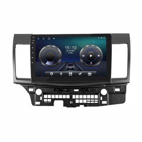 Штатна магнітола Lesko для Mitsubishi Lancer X 2007-2010 екран 10" 4/32Gb/ 4G/ Wi-Fi/ CarPlay Premium GPS
