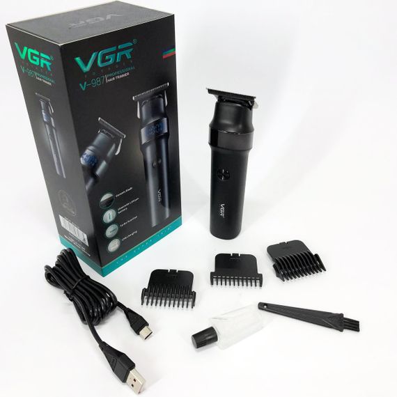 Машинка для стрижки волосся VGR V-987 BLACK, для стрижки посіченого волосся | Зображення 9