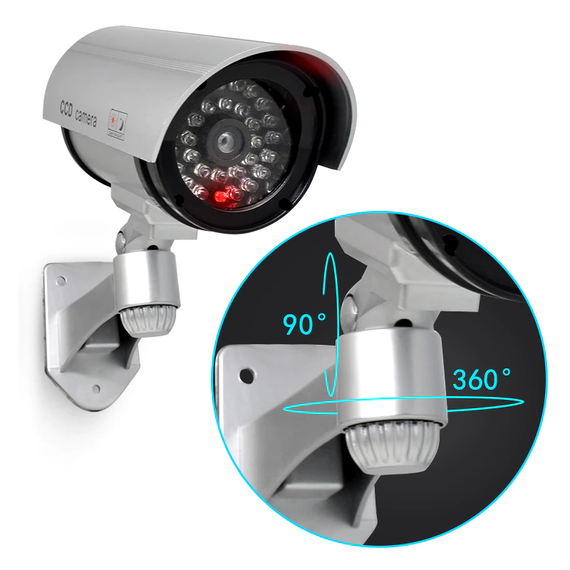 Муляж камери відеоспостереження Dummy IR Camera з датчиком руху 160 х 80 х 73 мм, Сірий | Зображення 5