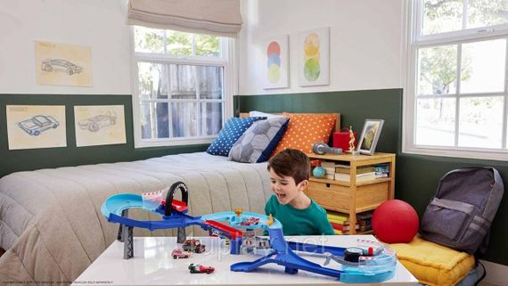 Трек Тачки Траса для стрибків Блискавка МакКвін Оригінал Disney Cars GRC Jumping Raceway Lightning McQueen Mattel | Зображення 5