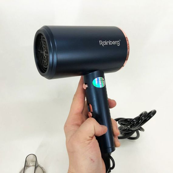 Фен Rainberg RB-2212 8800 W з регуляцією температури та швидкості для сушіння та укладання волосся. VN-549 Колір: синій | Зображення 1