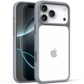 TPU+PC чохол Metal Buttons для Apple iPhone 17 Pro (6.3") Сірий / Grey