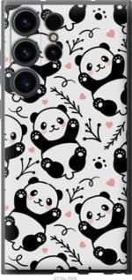 Чехол на Samsung Galaxy S23 Ultra Панды из силикона FCh_018321