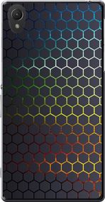 Чехол на Sony Xperia Z2 D6502/D6503 Переливающиеся соты "498u-43-17620"