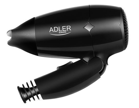 Фен для волосся Adler AD 2251, 1400 Вт, складна ручка, дорожній, концентратор | Зображення 2