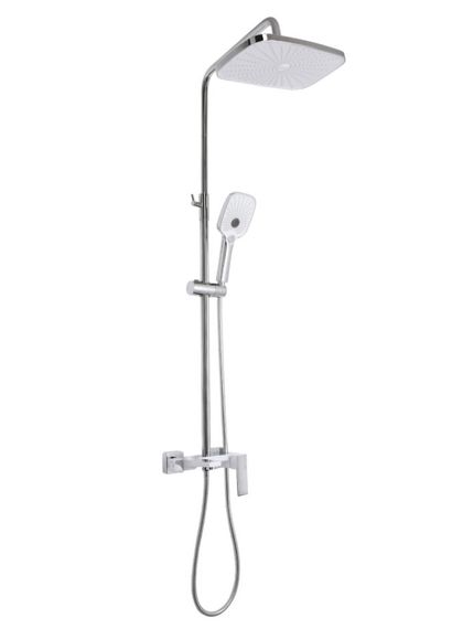 Душова система універсальна Qtap Gemini Chrome/White з виливом QTGEM111CRW45687