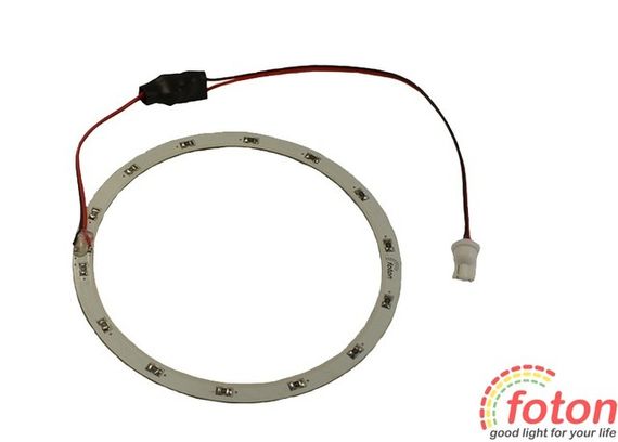 Светодиодное кольцо LED ring SMD 3528 130mm (Pure White) | Зображення 1