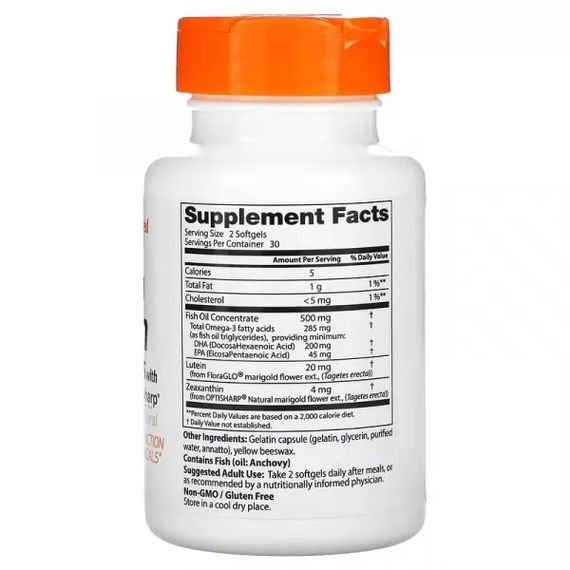 Комплекс для профілактики зору Doctor's Best Natural Vision Enhancers 60 Caps | Зображення 1