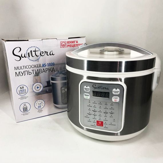 Мультиварка для дому якісна мультиварка Suntera AS-1020 1000 Вт, Багатофункціональна пароварка LT-58 | Зображення 4