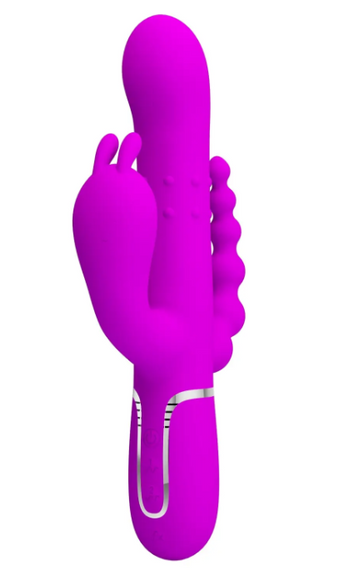 Вібромасажер з анальним і кліторальним стимулятором Pretty Love — Cammy Purple Twinkled Tenderness sexstyle | Зображення 2