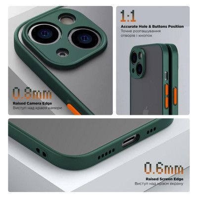 Чехол для мобильного телефона Armorstandart Frosted Matte OPPO A78 4G Dark Green (ARM72407) | Зображення 2