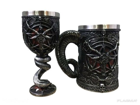 Подарочный Набор Кружка Чашка Бокал 3D Игра Престолов Game Of Thrones Baphomet Бафомет... | Зображення 1
