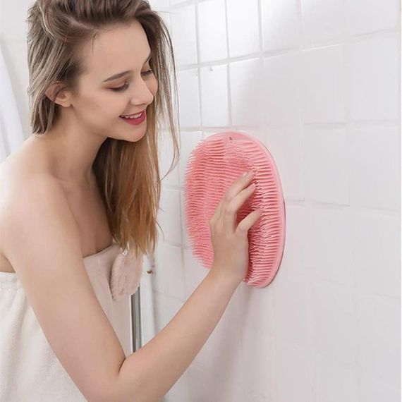 Силіконовий масажний килимок для ванної кімнати, Рожевий / Антиковзний килимок для ніг | Зображення 5
