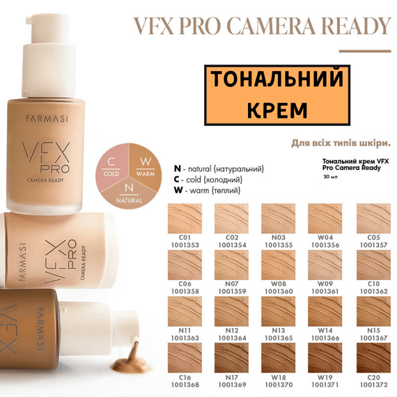 Тональний крем Farmasi VFX Pro Camera Ready N13 30 мл | Зображення 1