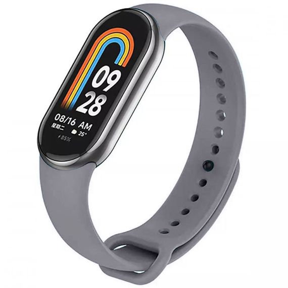 Силіконовий ремінець для Xiaomi Mi Band 8/9 Сірий / Dark Gray