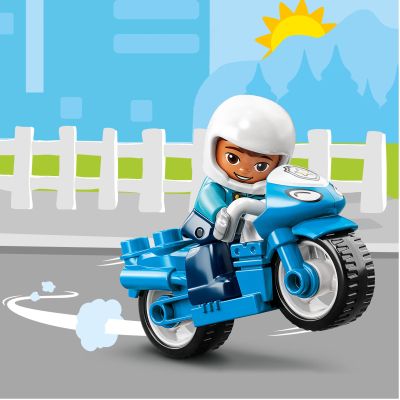 Конструктор LEGO DUPLO Town Поліцейський мотоцикл 5 деталей (10967) | Зображення 7