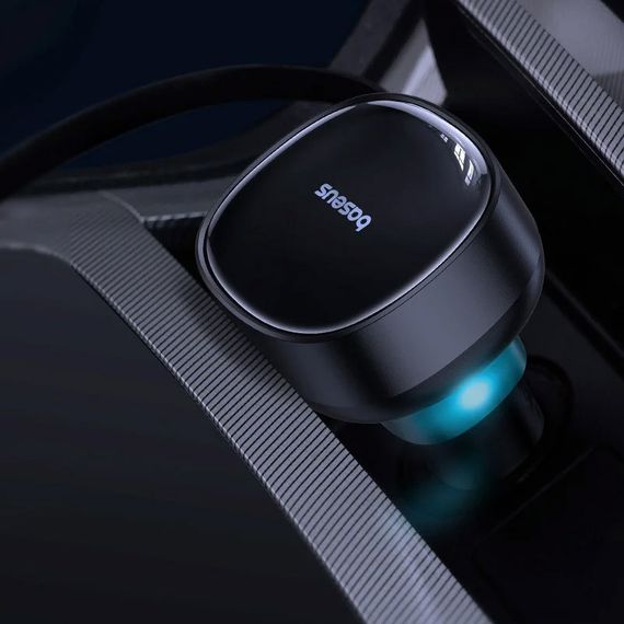 АЗУ Baseus Enjoyment Pro 60W (1USB-C) + выдвижной кабель Type-C (C00057802111-01) Cluster Black | Зображення 4