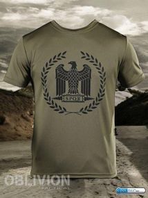 Тактична потоотвідна футболка OBLIVION SPQR олива ДЛ6580