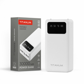 30000mAh Power bank TITANUM TPB-OL03 White (28шт/ящ)