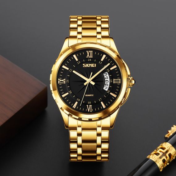 Skmei 9069GDBK Gold-Black | Зображення 2