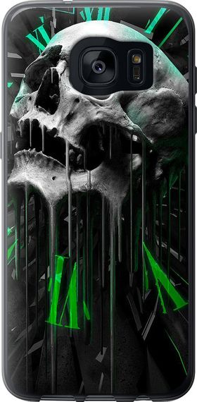 Чехол на Samsung Galaxy S7 Edge G935F Череп-часы "4100u-257-17620"