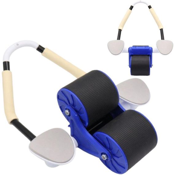 Автоматичний тренажер для преса, з підставкою для телефону / Домашній тренажер-ролик для м'язів преса та рук