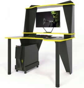 Стол геймерский ZEUS IVAR-3 черныйжелтый