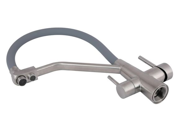 Змішувач для кухні Lidz Aria 020F3 з гнучким виливом з підключенням для питної води LDARI020F3GNK39211 | Зображення 5