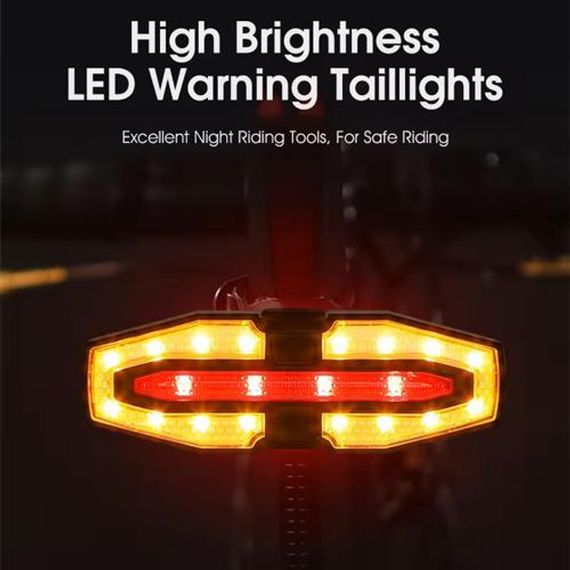 Маячок задній велосипедний LY-5510, Стоп на велосипед LED USB, Ліхтарик-мигалка для велосипеда HC-44 | Зображення 1