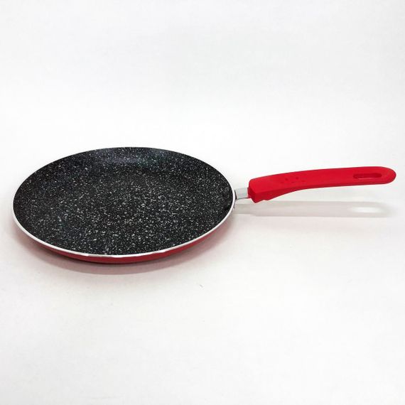 Сковорідка для млинців Con Brio СВ-2324 Eco Granite, сковорода з товстим дном. Колір: червоний | Зображення 6