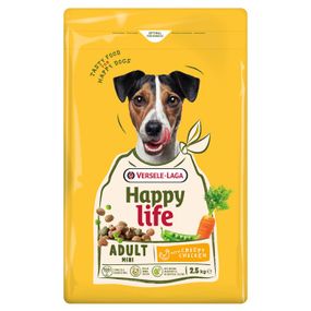 Сухий корм із куркою для собак малих порід Happy Life Adult Mini With Chicken, 2.5 кг