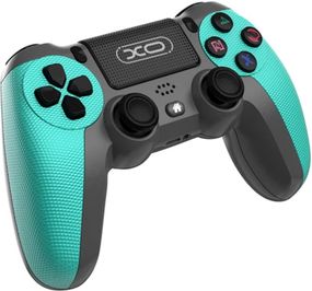 Геймпад XO GP6 універсальний Bluetooth / дротовий контролер 6-Axis, Touchpad, RGB, з вібрацією, для PS4, PS3, Windows - Mint Green
