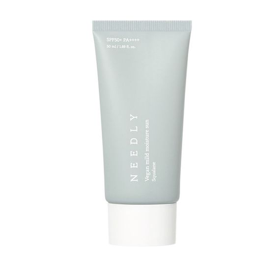 Зволожуючий сонцезахисний крем з рослинним скваланом Needly Vegan Mild Moisture Sun SPF 50+ PA++++ (50 ml)