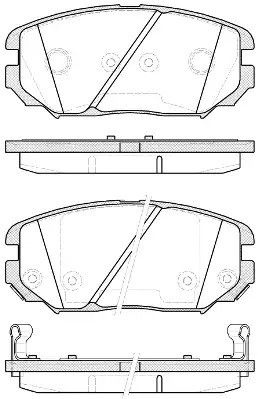 Колодки передні гальмівні Civic/Sonata/Tucson (04-13), WOKING (P1304312) | Зображення 7