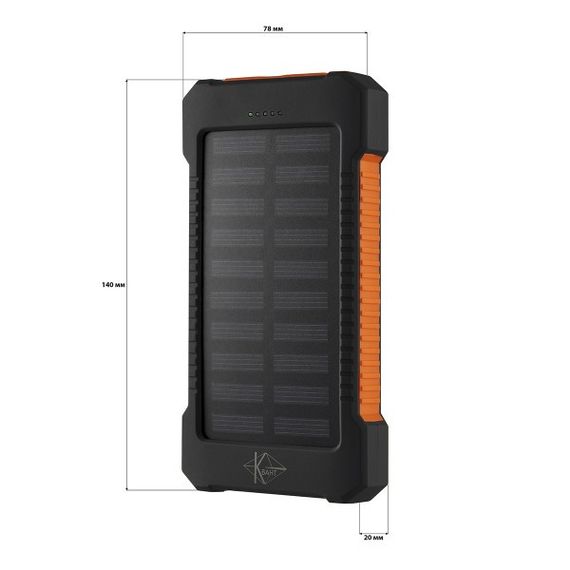 Павербанк 10000 mAh із сонячною панеллю КВАНТ SC18 | Зображення 3