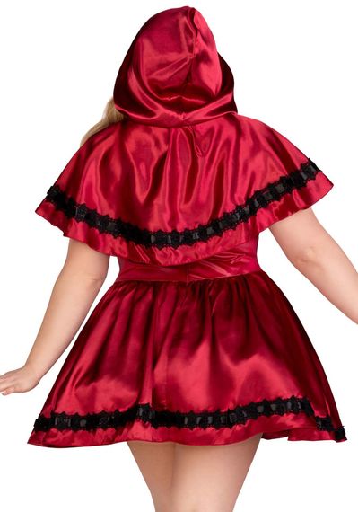 Еротичний костюм Червоної шапочки Leg Avenue Gothic Red Riding Hood 1X–2X, сукня, накидка | Зображення 1