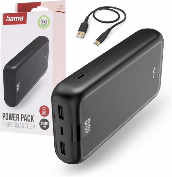 Повербанк Hama Power Pack Performance 24 24000 mAh Anthracite