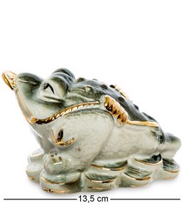 Порцелянова статуетка Lucky Toad Gold 13,5 см