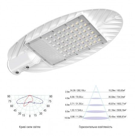 LED фонарь уличный VIDEX 50W 5000K 220V (VL-SLe-505W) | Зображення 1