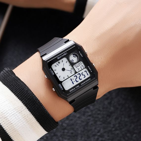 Годинник наручний Skmei 2347BKWT Black-White | Зображення 3