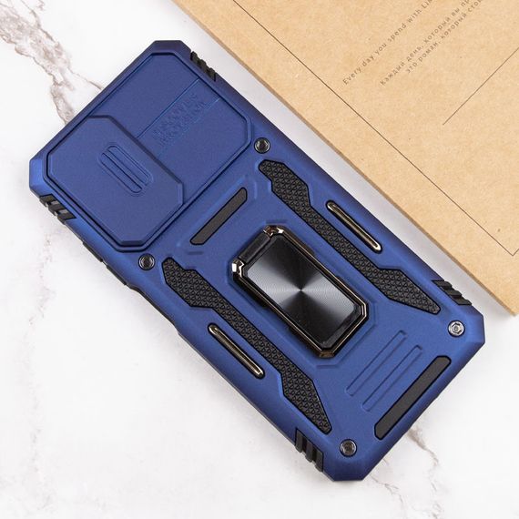 Ударостійкий чохол Camshield Army Ring для Xiaomi Redmi Note 11 Pro 4G/5G / 11E Pro / 12 Pro 4G Синій / Navy | Зображення 5