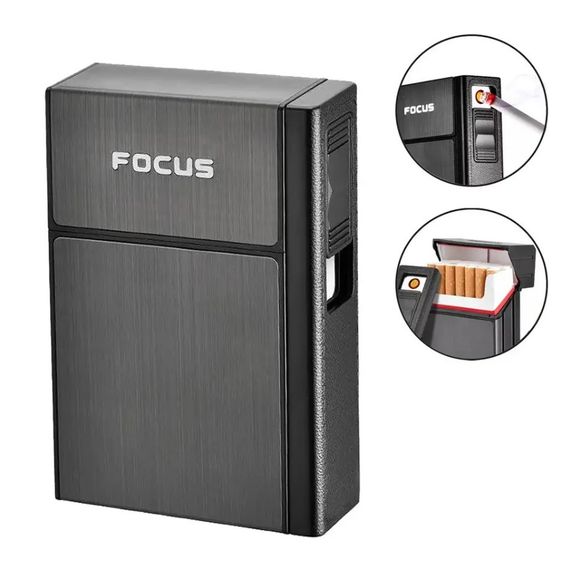 Портсигар Focus З Запальничкою Для Пачки Цигарок ПА-5